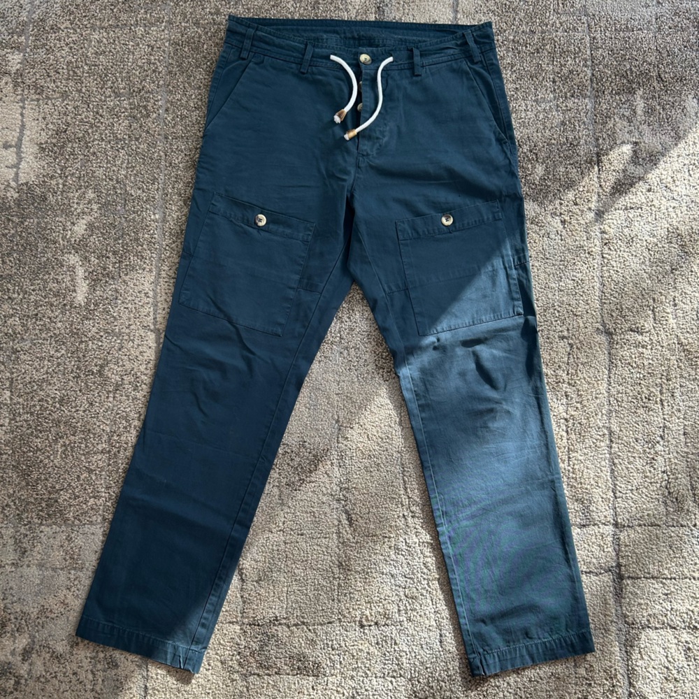 Litorale Drawstring Cotton Pants